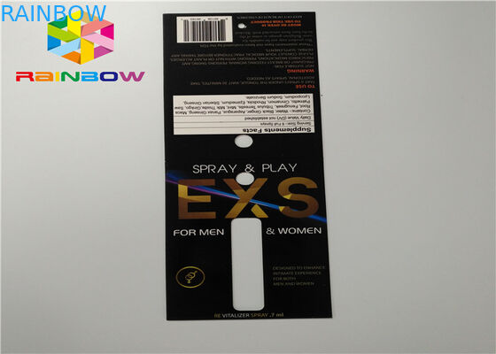Carta di carta d'imballaggio piegante d'imballaggio dello spruzzo dello scorrevole della carta su ordinazione della bolla con il foro