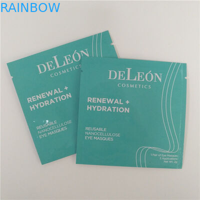 La stampa di colore pieno sta sull'imballaggio riutilizzabile dei Masques dell'occhio delle borse del sacchetto della chiusura lampo