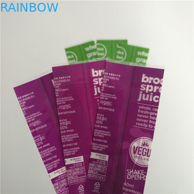 La manica degli strizzacervelli di stampa di colore pieno identifica il commestibile materia plastica per la bottiglia