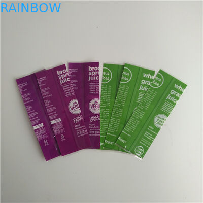 La manica degli strizzacervelli di stampa di colore pieno identifica il commestibile materia plastica per la bottiglia