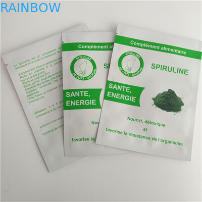 Il commestibile del di alluminio sta sulla borsa di polvere laterale del caffè di Eco della guarnizione dei sacchetti tre