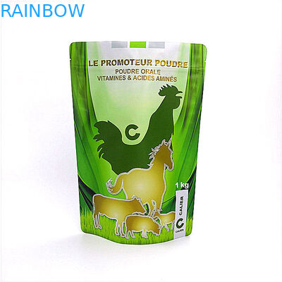 Sacchetti di plastica a prova d'umidità che imballano il di alluminio della guarnizione della presa della borsa del foraggio Doypack