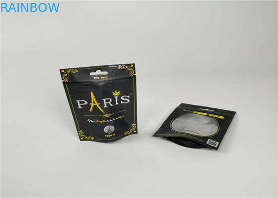 L'erbaccia di Runtz Gashouse sta sul sacchetto della chiusura lampo, borse di imballaggio per alimenti di Parigi OG dell'olio di Matt