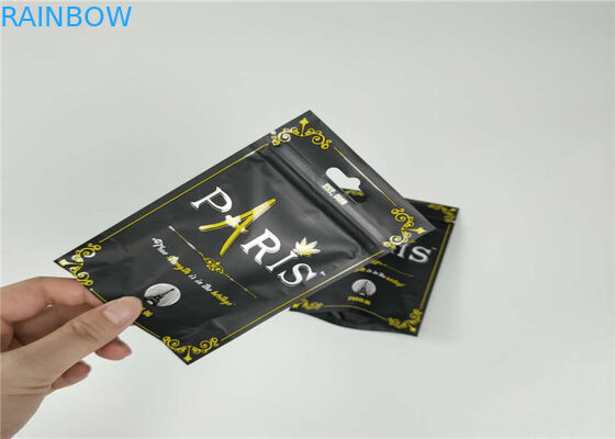 L'erbaccia di Runtz Gashouse sta sul sacchetto della chiusura lampo, borse di imballaggio per alimenti di Parigi OG dell'olio di Matt