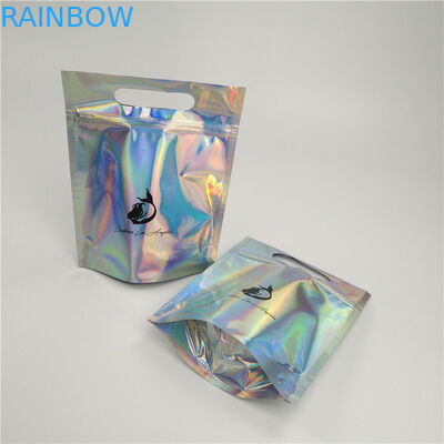 L'imballaggio a prova d'umidità del sacchetto della stagnola sta sulla dimensione su misura superiore della chiusura lampo con la maniglia