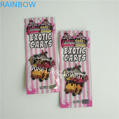 La stagnola su ordinazione ha stampato la cartuccia della penna delle borse 1ml Vape della chiusura lampo che imballa con la finestra