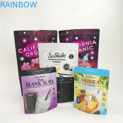 L'abitudine ha stampato il pacchetto d'imballaggio di latte in polvere del di alluminio delle borse dello spuntino con la chiusura lampo