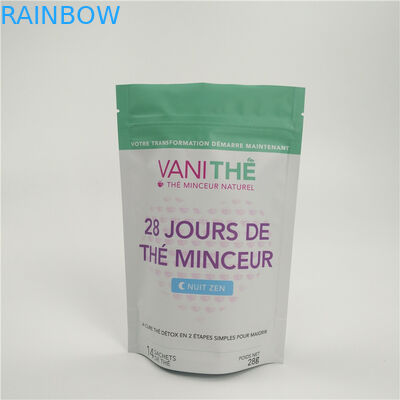 L'abitudine ha stampato il pacchetto d'imballaggio di latte in polvere del di alluminio delle borse dello spuntino con la chiusura lampo