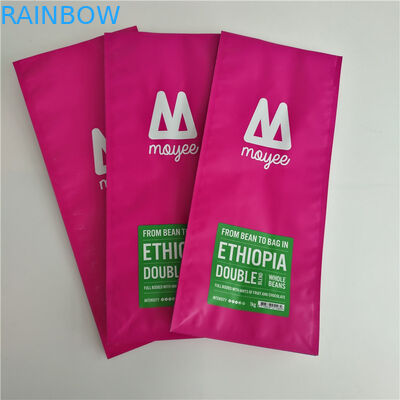 L'abitudine opaca del fondo piatto ha stampato sta sulle borse di caffè laminate alluminio del rinforzo m. dei sacchetti