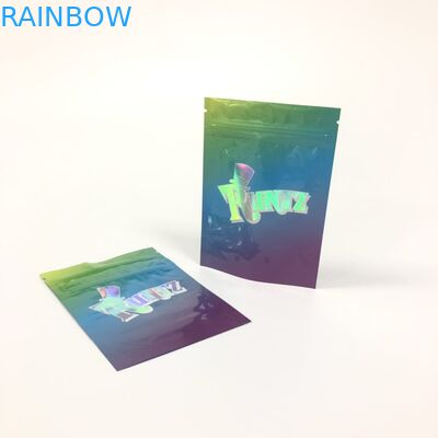 L'abitudine 1oz 3.5g può stonare gli scherzi su identifica le borse d'imballaggio dell'erbaccia dei pacchetti della libbra della prova dell'odore di Vape Mylar Runtz bianco rosa