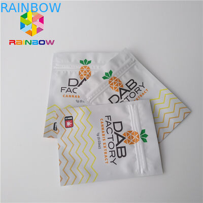 Imballaggio dei sacchetti di plastica del di alluminio a prova d'umidità per le erbacce di Gummies dell'olio di CBD