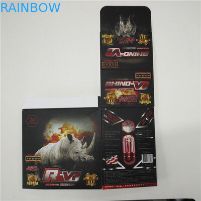 Scatola di presentazione d'imballaggio della carta di pillola dell'ABS delle bottiglie della bolla di plastica materiale di rinoceronte 12