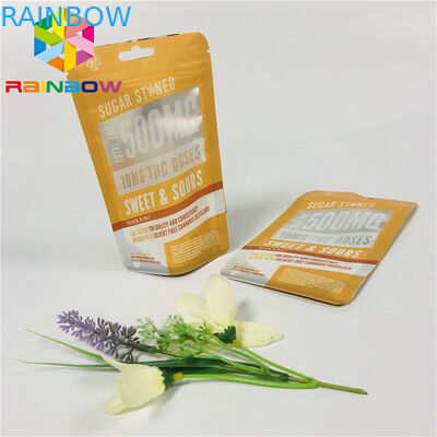 Sacchetti di plastica matti dello spuntino che imballano Customzied che stampa chiara finestra con la chiusura lampo risigillabile