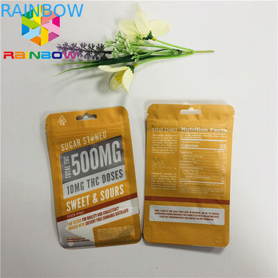 Sacchetti di plastica matti dello spuntino che imballano Customzied che stampa chiara finestra con la chiusura lampo risigillabile