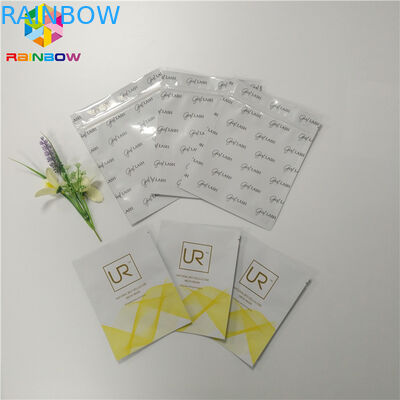 La stagnola di plastica biodegradabile insacca la maschera facciale sigillata tre lati che imballa per il cosmetico