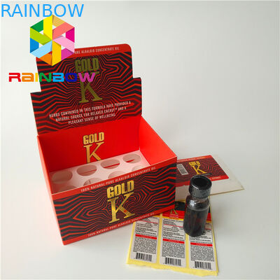 Contenitore d'imballaggio di carta patinata del tabacco per sigari delle scatole di incenso di erbe di finitura di superficie della metallina