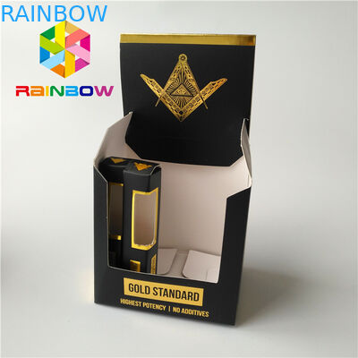 Contenitore d'imballaggio di carta patinata del tabacco per sigari delle scatole di incenso di erbe di finitura di superficie della metallina