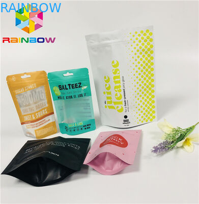 FDA Mylar sta sul sacchetto della chiusura lampo, sacchetti di plastica sigillati chiusura lampo con il foro di caduta