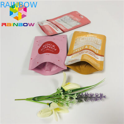 FDA Mylar sta sul sacchetto della chiusura lampo, sacchetti di plastica sigillati chiusura lampo con il foro di caduta