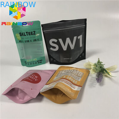 FDA Mylar sta sul sacchetto della chiusura lampo, sacchetti di plastica sigillati chiusura lampo con il foro di caduta