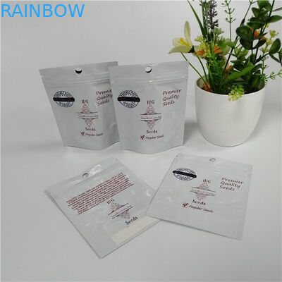 La chiusura lampo di plastica del seme dell'erbaccia del supporto di auto insacca il sacchetto della stagnola del nero di Matt stampato abitudine