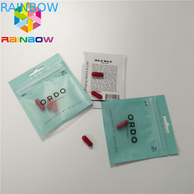 Stampa su ordinazione a chiusura lampo d'imballaggio sigillata guarnizione laterale del di alluminio del sacchetto della stagnola della pillola 3