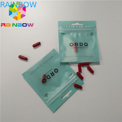 Stampa su ordinazione a chiusura lampo d'imballaggio sigillata guarnizione laterale del di alluminio del sacchetto della stagnola della pillola 3