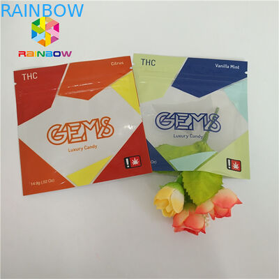 Incenso di erbe riciclabile che imballa abitudine sigillata lato dei sacchetti di plastica 3 con la chiusura lampo