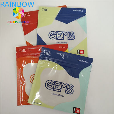 Incenso di erbe riciclabile che imballa abitudine sigillata lato dei sacchetti di plastica 3 con la chiusura lampo