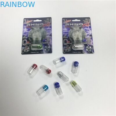 Contenitore d'imballaggio di forma della pallottola della capsula delle pillole di rinoceronte 69 del mini della plastica di PS blister della bottiglia