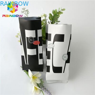 Il di alluminio risigillabile sta sulla bustina di tè del caffè dell'arrosto del rinforzo del lato del sacchetto 12oz 16oz