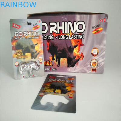 Faccia scorrere le borse d'imballaggio di potenziamento della carta dell'inserzione di imballaggio del blister della carta maschio delle pillole 3D