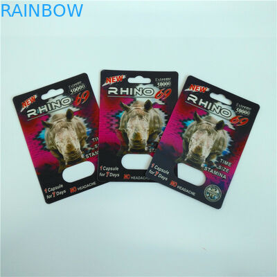 Faccia scorrere le borse d'imballaggio di potenziamento della carta dell'inserzione di imballaggio del blister della carta maschio delle pillole 3D