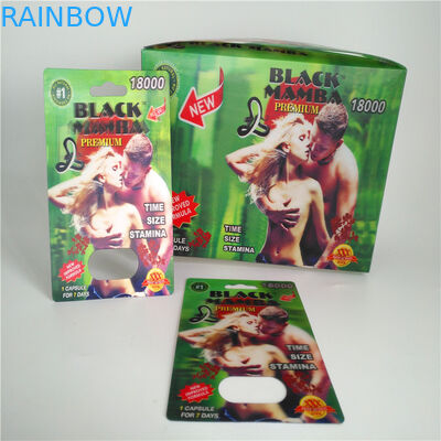 Faccia scorrere le borse d'imballaggio di potenziamento della carta dell'inserzione di imballaggio del blister della carta maschio delle pillole 3D