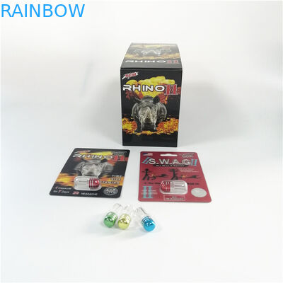 Rinoceronte 69 serie della bolla della carta di potenziamento delle pillole 3d della pillola dell'imballaggio maschio d'imballaggio della bolla