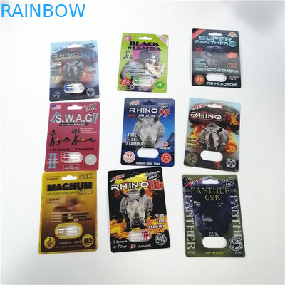 Premizen carda la bolla della capsula delle carte 3D che imballa per le pillole maschii di potenziamento