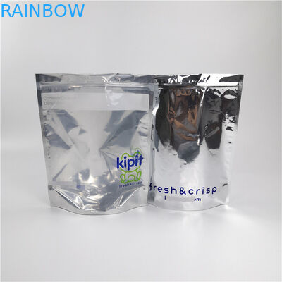 La borsa d'imballaggio cosmetica del film del laser sta sul logo su misura sacchetto che stampa il bene durevole