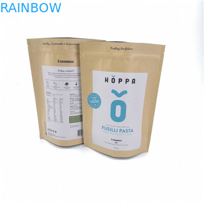 Bene durevole su misura Kraft riciclabile dell'etichetta privata dei sacchi di carta per gli alimenti d'imballaggio