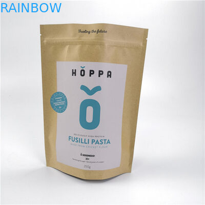 Bene durevole su misura Kraft riciclabile dell'etichetta privata dei sacchi di carta per gli alimenti d'imballaggio