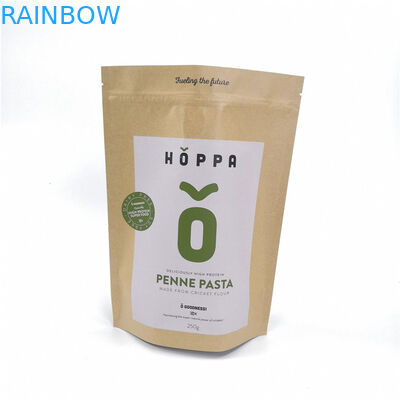 L'alimento d'imballaggio della borsa amichevole della carta kraft di Eco sta sul pane/Candy/frutti di Zipperfor