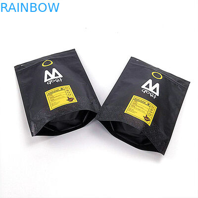 Risigillabile stia sul colore nero opaco laminato stampato abitudine delle borse del sacchetto della chiusura lampo