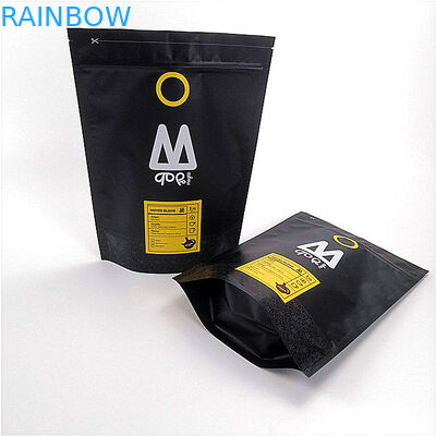 Risigillabile stia sul colore nero opaco laminato stampato abitudine delle borse del sacchetto della chiusura lampo