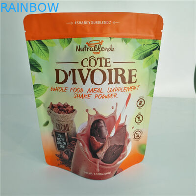 Sacchetti di plastica della saldatura a caldo che imballano le borse di polvere arrostite del chicco di caffè con la chiusura lampo