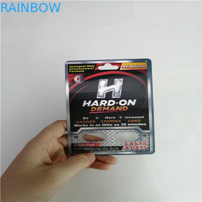 Le pillole maschii di potenziamento producono delle bolle sulla carta della pillola 3D del sesso di rinoceronte stampata abitudine 69 dell'imballaggio della carta