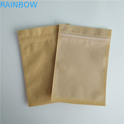 Bene durevole riciclabile dei sacchi di carta su ordinazione del cuscino della bustina del caffè del seme della ciliegia con la finestra