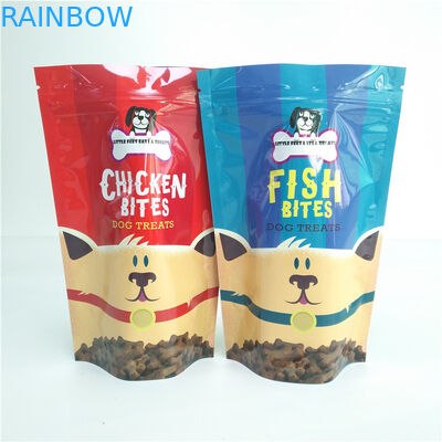 Sacchetto organico di vuoto riutilizzabile del laminato plastico della borsa dell'alimento per animali domestici di stoccaggio dell'ossequio del cane