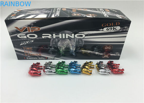 bene durevole d'imballaggio della pallottola del contenitore di rinoceronte 69 della carta della bolla della pillola di effetto dell'ologramma 3D