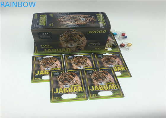 Carta nera della bolla che imballa FX scatola di carta dell'esposizione di 35000 serie per le pillole maschii di potenziamento