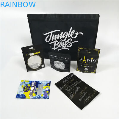 Chiaro sacchetto del di alluminio della finestra che imballa il pacchetto di plastica di Mylar Doypack dell'erbaccia di Cbd con la chiusura lampo