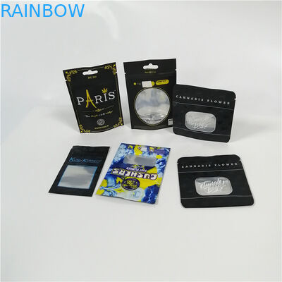 Chiaro sacchetto del di alluminio della finestra che imballa il pacchetto di plastica di Mylar Doypack dell'erbaccia di Cbd con la chiusura lampo